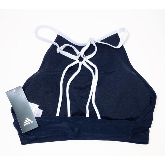 SOLD adidas Womens Strappy Back Black White Bikini - Picture 5 of 6